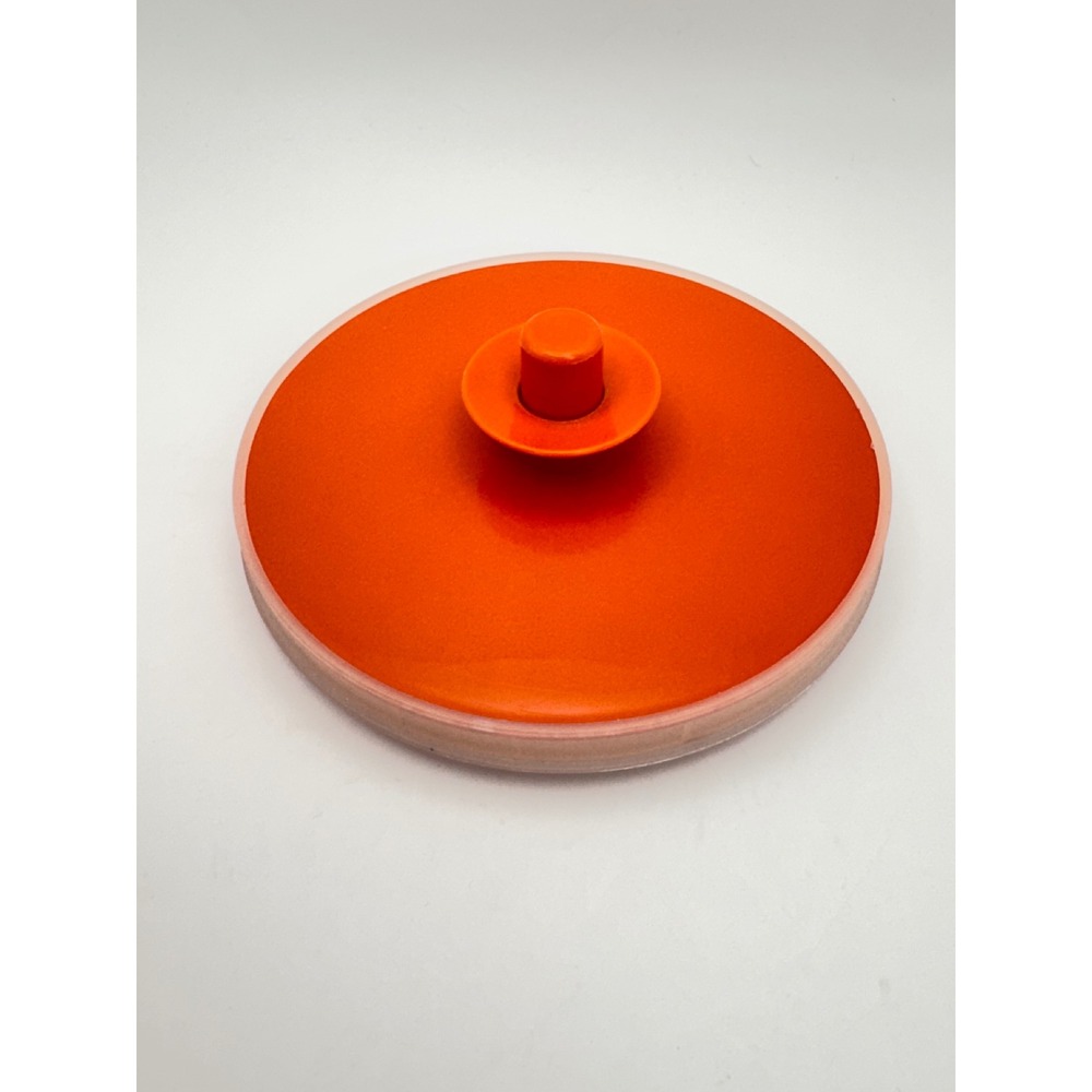 Vintage Tupperware Counterpart Canister Orange Lid Clear 1.5L 6.25 Cup 1330-7 - Picture 9 of 13